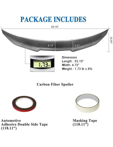 Alerón de Maletero AeroBon de Fibra de Carbono para BMW X6 2015-2019