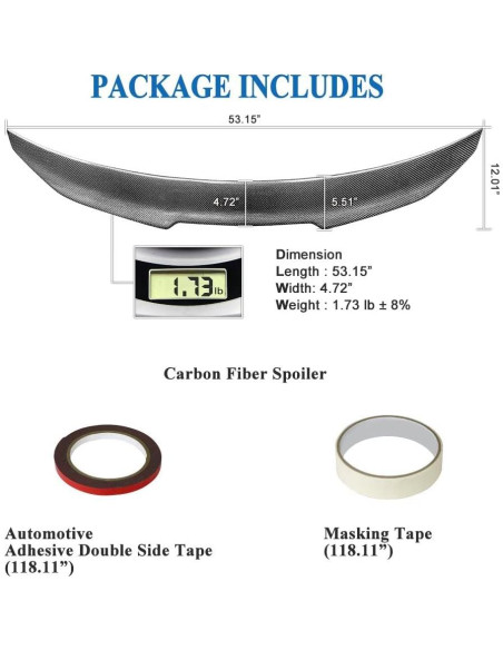 Alerón de Maletero AeroBon de Fibra de Carbono para BMW X6 2015-2019