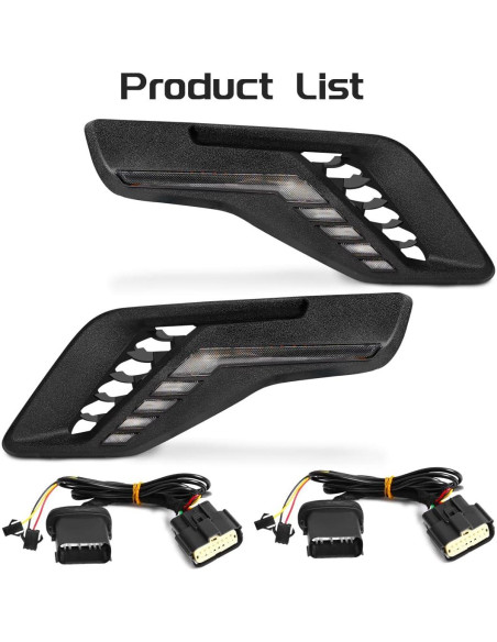 Luces de Marcador Lateral LED AFOGGEST para Ford F150 Raptor 2021-2023