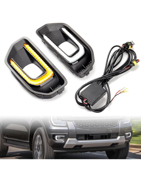 Luces de Niebla LED DRL Anzios para Ford Ranger 2022-2023