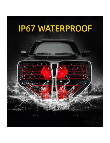 Luz Trasera de Freno OKLPF para Ford F150 2009-2014 Roja