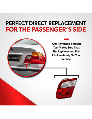 Luz Trasera Derecha UPParts para BMW 323i 328i 325i 325xi 330i 330xi 1999-2001