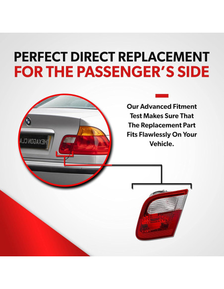 Luz Trasera Derecha UPParts para BMW 323i 328i 325i 325xi 330i 330xi 1999-2001