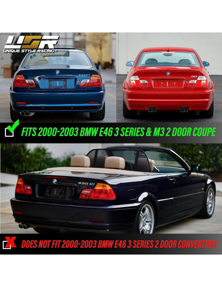 Luces Traseras LED Euro Ahumadas USR para BMW E46 2 Puertas