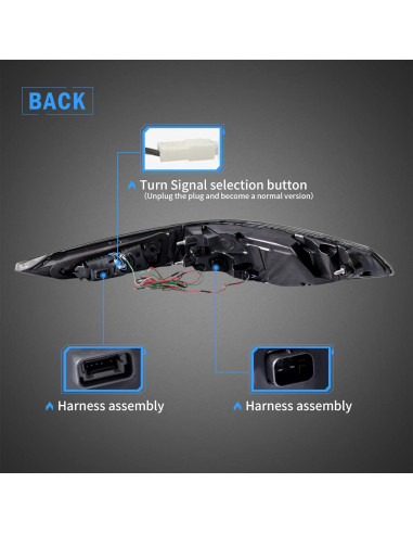 Luces Traseras VLAND Ahumadas para BMW Serie 4 G22/G23 2021-2023