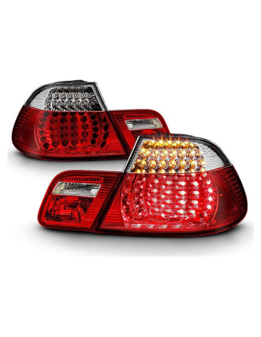 Luces Traseras LED ACANII para BMW E46 2004-2006 Rojo