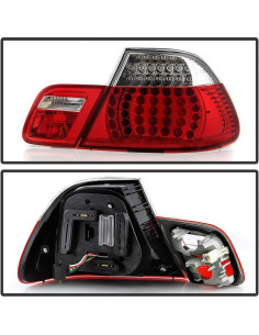 Luces Traseras LED ACANII para BMW E46 2004-2006 Rojo 2