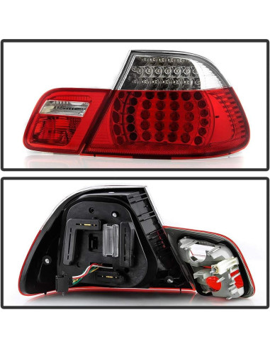Luces Traseras LED ACANII para BMW E46 2004-2006 Rojo