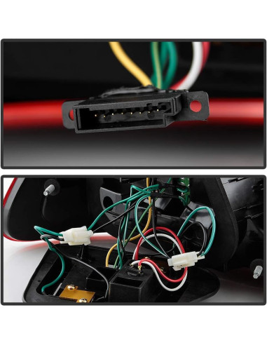 Luces Traseras LED ACANII para BMW E46 2004-2006 Rojo