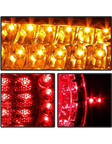 Luces Traseras LED ACANII para BMW E46 2004-2006 Rojo