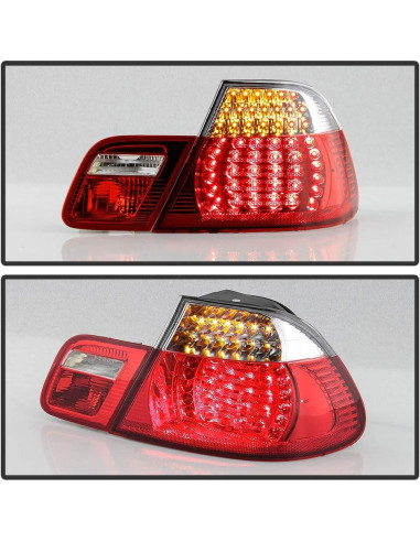 Luces Traseras LED ACANII para BMW E46 2004-2006 Rojo