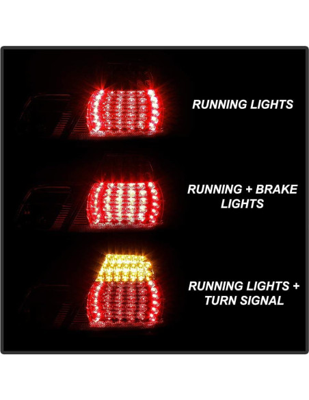 Luces Traseras LED ACANII para BMW E46 2004-2006 Rojo