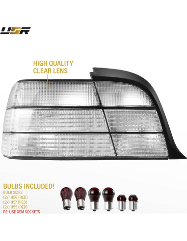 Juego de Lámparas Traseras USR para BMW E36 2D Coupe 1992-1999