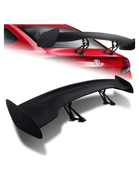 Alerón Trasero Ajustable GT HK5 144.78 cm Negro