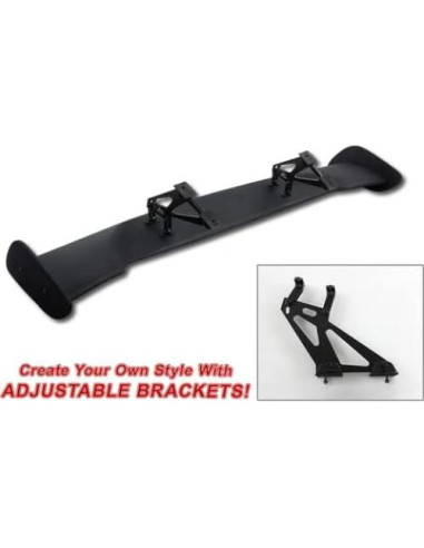 Alerón Trasero Ajustable GT HK5 144.78 cm Negro