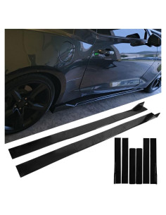 Faldones Laterales Chevy Camaro 2016-2024 - Negro Brillante
