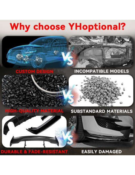 Faldones Laterales Chevy Camaro 2016-2024 - Negro Brillante