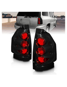 Luces Traseras AmeriLite Negro para GMC Envoy 2002-2009