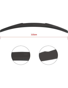 Alerón Trasero Ineedup Negro Mate ABS para Audi A3 S3 2014-2020 2