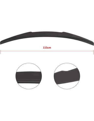 Alerón Trasero Ineedup Negro Mate ABS para Audi A3 S3 2014-2020