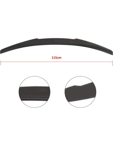 Alerón Trasero Ineedup Negro Mate ABS para Audi A3 S3 2014-2020