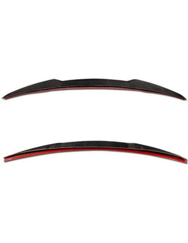 Alerón trasero estilo V fibra de carbono Audi A4 B9 2017-2020