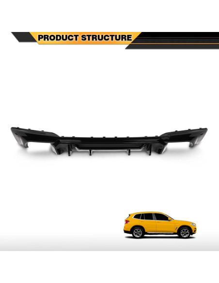 Difusor Trasero Labio CNNELL Compatible BMW X3 G01 M40i 2018-2021