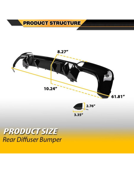 Difusor Trasero Labio CNNELL Compatible BMW X3 G01 M40i 2018-2021