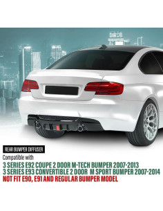 Difusor Trasero GRAND ORANGE para BMW 3 Series E92 E93 2007-2014 2