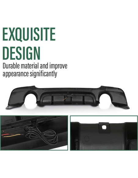 Difusor Trasero GRAND ORANGE para BMW 3 Series E92 E93 2007-2014