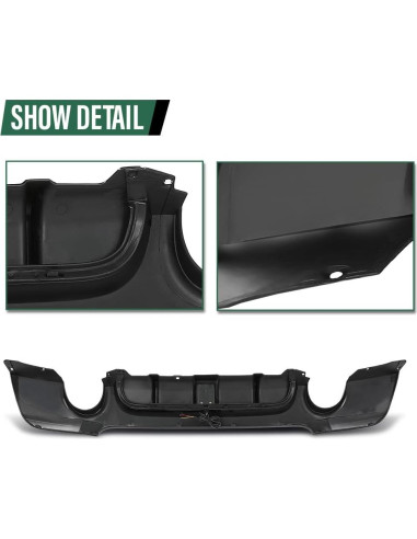 Difusor Trasero GRAND ORANGE para BMW 3 Series E92 E93 2007-2014