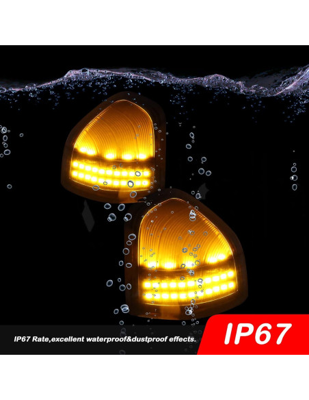 Luces de Marcador LED Secuenciales KEEGTBOX para Dodge Ram 2010-2018