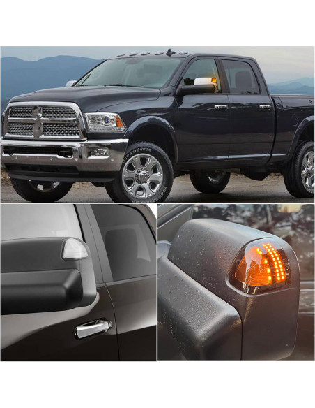 Luces de Marcador LED Secuenciales KEEGTBOX para Dodge Ram 2010-2018