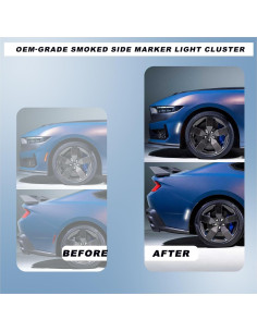 Kit de Luces LED de Marcador Lateral ULTRALTH para Ford Mustang 2024-2025 2