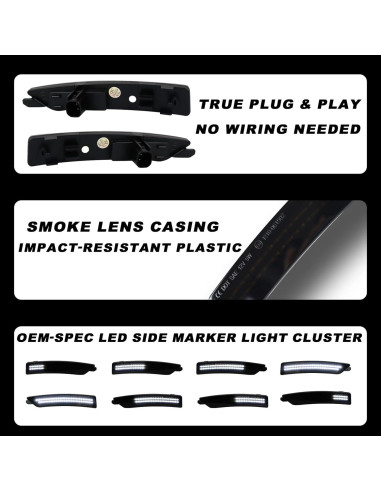 Kit de Luces LED de Marcador Lateral ULTRALTH para Ford Mustang 2024-2025