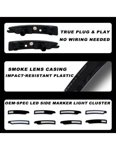 Kit de Luces LED de Marcador Lateral ULTRALTH para Ford Mustang 2024-2025