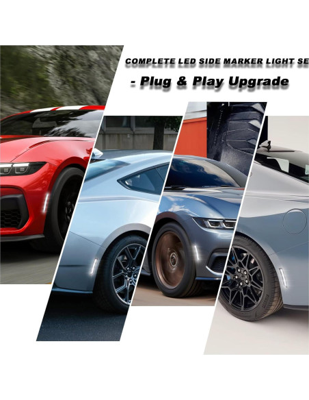 Kit de Luces LED de Marcador Lateral ULTRALTH para Ford Mustang 2024-2025