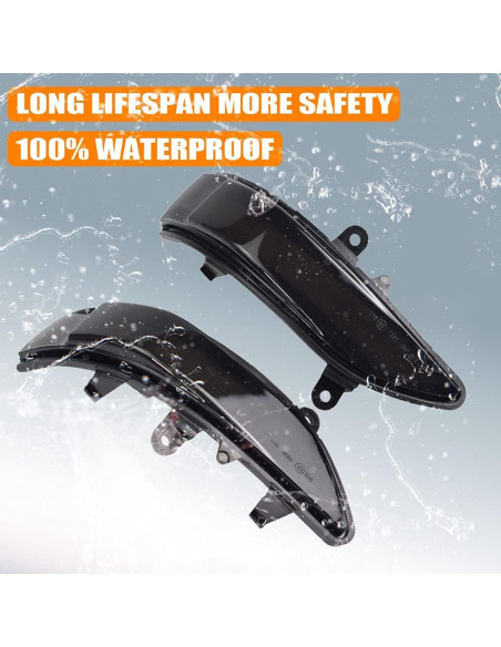 Espejo Retrovisor Lateral LED Amarillo para Subaru 2007-2016