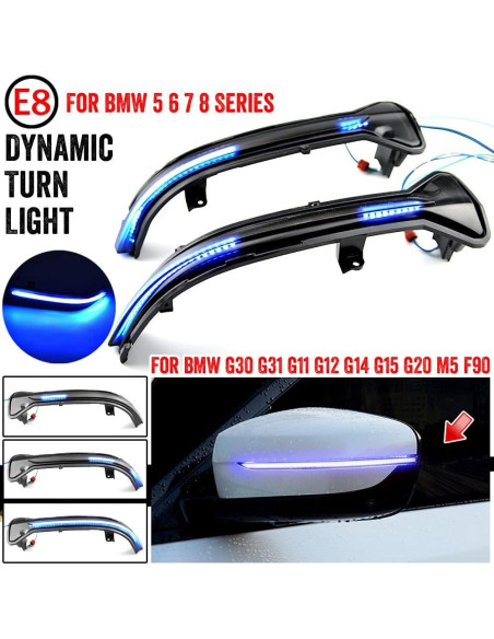 Luces de Señal de Giro LED Secuenciales QKLsudua para B-MW