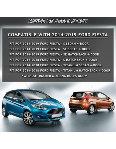 Cubierta Parachoques Frontal HAPSO para Ford Fiesta 2014-2019