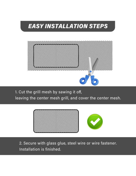 Malla de Rejilla para Parrilla de Coche CXCCOI 101.6x33.02 cm