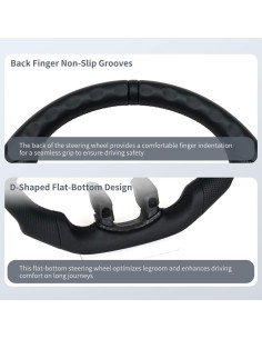 Volante de Cuero Completo JIANGGAI para Dodge Ram 2012-2017 2