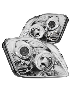 Faros Halógenos Cromados HEADLIGHTSDEPOT para Honda Prelude 97-01