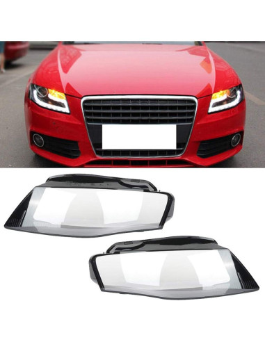 Cubiertas de Lente de Faro FINDAUTO para Audi A4 2009-2012