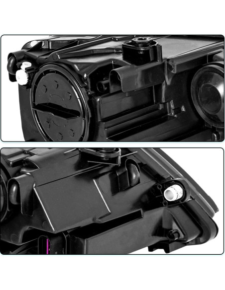 Ensamblaje de Faros TUSDAR para VW Jetta 2011-2018, Cromado