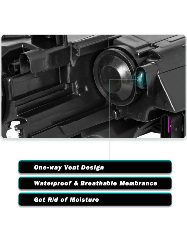 Ensamblaje de Faros TUSDAR para VW Jetta 2011-2018, Cromado