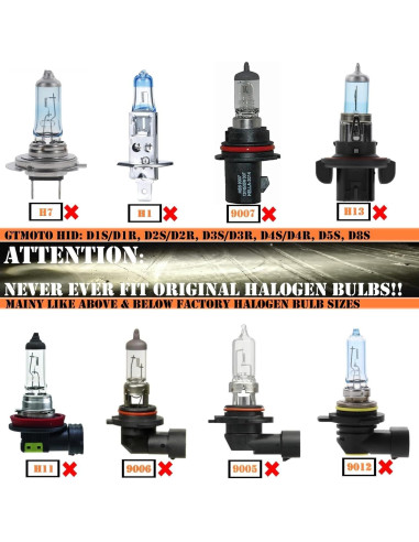 Bombillas Xenón D2S GTMOTO 6000K para BMW 3 y 5 Series