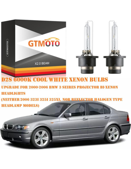 Bombillas Xenón D2S GTMOTO 6000K para BMW 3 y 5 Series