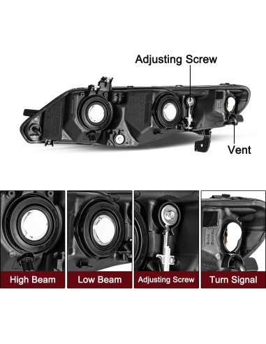 Faros Halógenos JSBOYAT para Honda Civic 2006-2011 Cromados