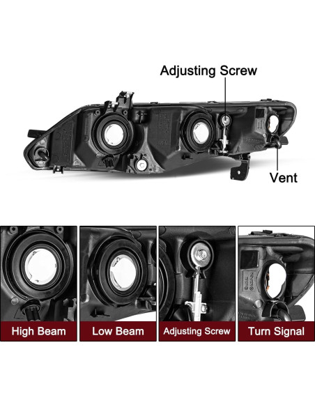 Faros Halógenos JSBOYAT para Honda Civic 2006-2011 Cromados